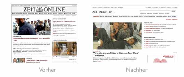 Design - ZEIT ONLINE Redesign gross