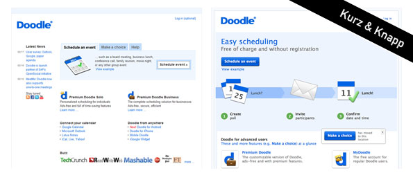 Design - Doodle.com Redesign 2011