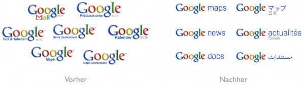 Google Logos ab 2009