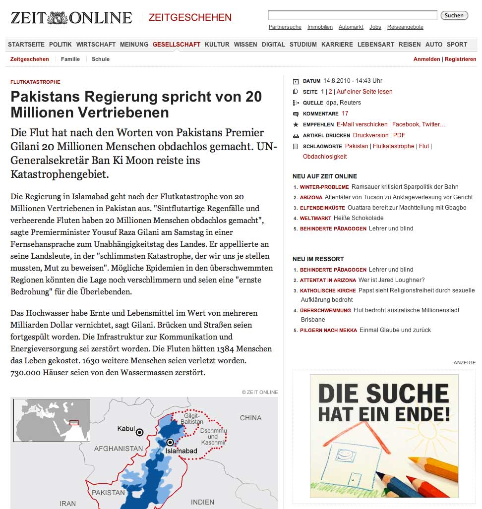 Bad Ad gefunden auf zeit.de Bad Ad gefunden auf zeit.de
