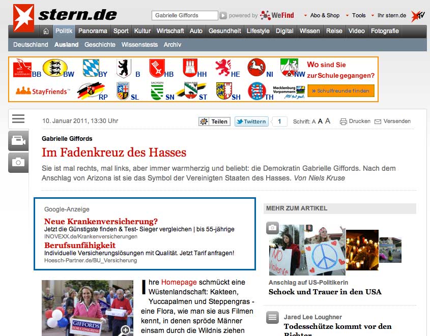 Bad Ad gefunden auf stern.de Bad Ad gefunden auf stern.de