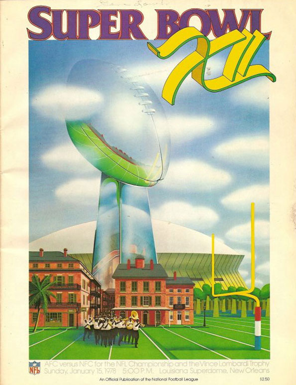 Plakat zum 12. Super Bowl 1978 Plakat zum 12. Super Bowl 1978