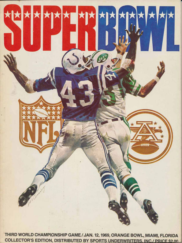 Plakat zum 3. Super Bowl 1969 Plakat zum 3. Super Bowl 1969