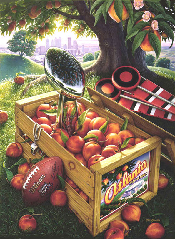 Plakat zum 34. Super Bowl 2000 Plakat zum 34. Super Bowl 2000