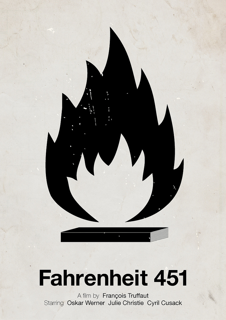 Filmplakat »Fahrenheit 451« von Viktor Hertz Filmplakat »Fahrenheit 451« von Viktor Hertz