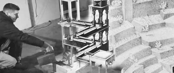 Echter M.C. Escher Waserfall