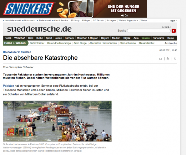 Bad Ad gefunden auf sueddeutsche.de