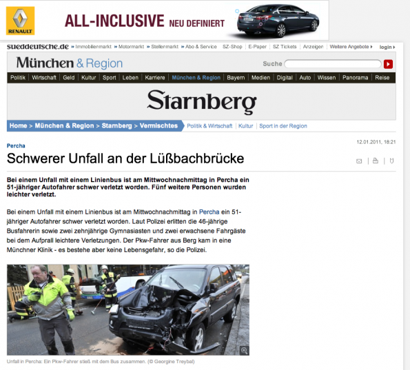 Bad Ad gefunden auf sueddeutsche.de