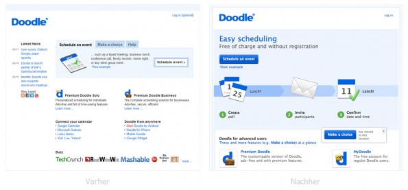 Doodle.com Redesign 2011