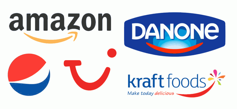 Lächelnde Logos