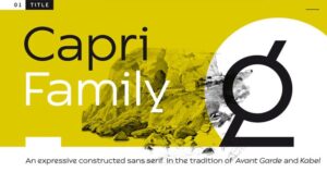 Schriftfamilie Capri wieder erhältlich