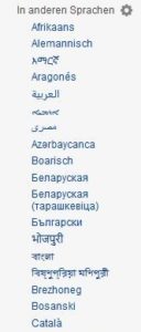 Wikipedia Sprachwechsler