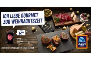 ALDI SUISSE: Weihnachtskampagne für Gourmets Feiern mit allem Luxus – ALDI SUISSE GOURMET macht das jedem möglich