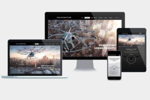 Volocopter Markenentwicklung: Ein neues visuelles Markenbild Übergreifendes Brandframework