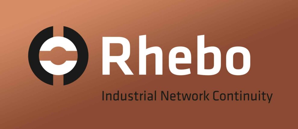 Rhebo Corporate Design Logo Kupfer Industrial Network Continuity
