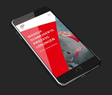 Isonet AG Corporate Design responsives Design Website Smartphone iPhone