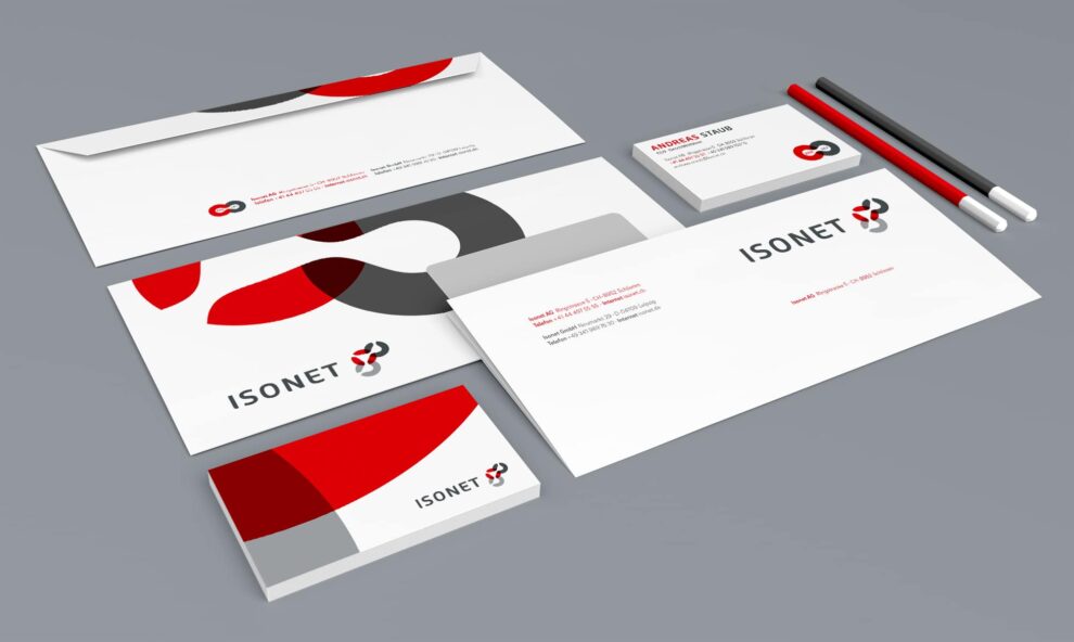 Isonet Corporate Design Geschäftsausstattung