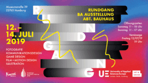 Die UE lädt ein zur Jahresausstellung Bachelorausstellung und Abteilung Bauhaus