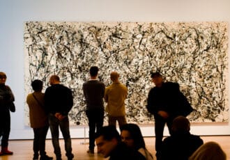 EW YORK, USA - MARCH 26: Picture of the artist of Jackson Pollock "Number 31" in Museum of Modern Art on March 26, 2014 in New York, USA