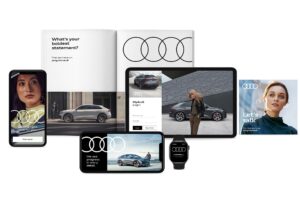 So sieht das neue Brand Design für Audi von Strichpunkt aus Audi hat seinen Markenauftritt überarbeitet