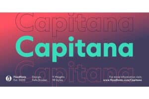 Capitana: Eine geometrische Serifenlose mit humanistischen Proportionen und offenen Formen Von Felix Braden