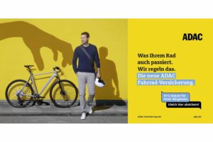 ADAC launcht neue Fahrrad-Versicherung Claim: "Was Ihrem Rad auch passiert. Wir regeln das.“