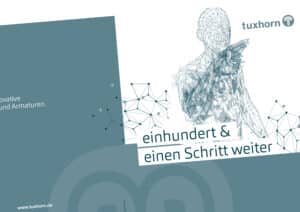 Konzeption und Design:  Imagebroschüre zum 100-jährigen Firmenbestehen eines Herstellers von Armaturen und Pumpengruppen
