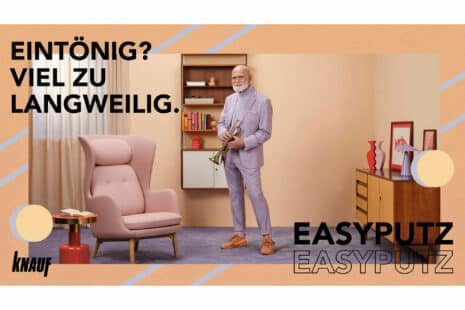 Kraftvolles Kampagnenkonzept für Knauf EASYPUTZ