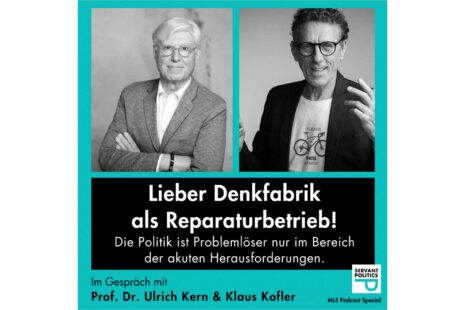 Zukunftsdesign im Fokus des Podcasts von „Servant Politics“