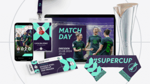 Neues Branding für den Google Pixel Supercup der Frauen Strichpunkt gestaltet das neue Branding für den Frauenfußball