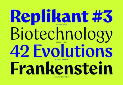 Aquavit Font by Felix Braden Specimen
