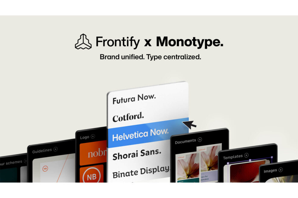 Monotype und Frontify - Schriften direkt im Brand-Management nutzen