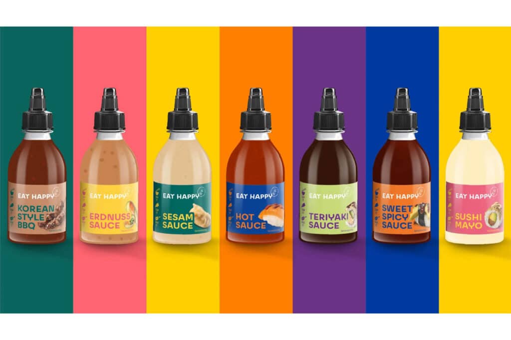 Eat Happy Saucen im neuen Look - Redesign von MILK