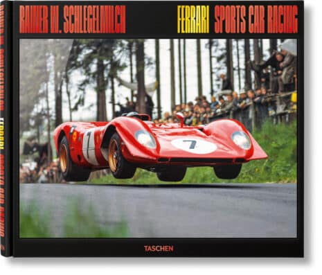 Schlegelmilchs Bildband „Pronti, Partenza, Via! – Ferraris glorreiche Tage im Motorsport" Cover