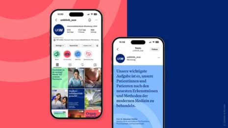 Rebranding Universitätsklinikum Würzburg durch Zeichen & Wunder