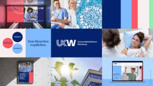 Rebranding Universitätsklinikum Würzburg durch Zeichen & Wunder