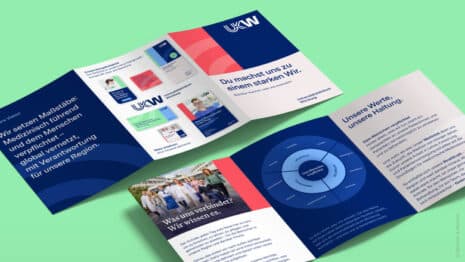 Rebranding Universitätsklinikum Würzburg durch Zeichen & Wunder