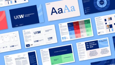 Rebranding Universitätsklinikum Würzburg durch Zeichen & Wunder